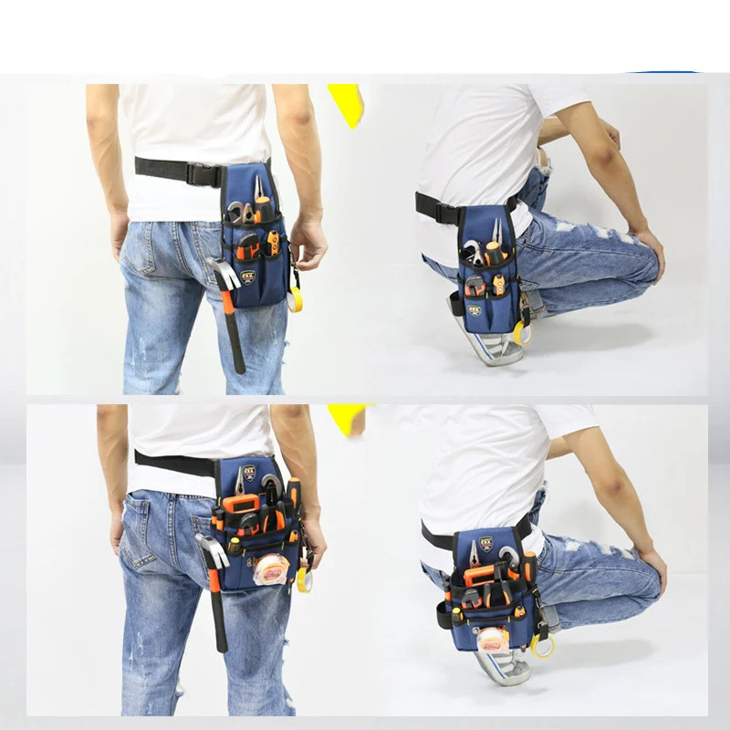 Carpentry Nail Belt Bag Canvas Multifunctional Electrician Special Repair Kit. Durable tool bag for carpenters, electric — photo 9