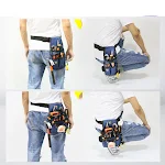 Carpentry Nail Belt Bag Canvas Multifunctional Electrician Special Repair Kit. Durable tool bag for carpenters, electric — photo 9