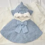 Blue Double Velvet Cape