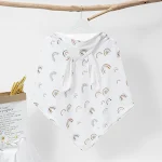 Toalha de banho para bebê de algodão puro gaze dupla com capuz Roupa de banho macia e absorvente para o bebê após o banho delicado — foto 5