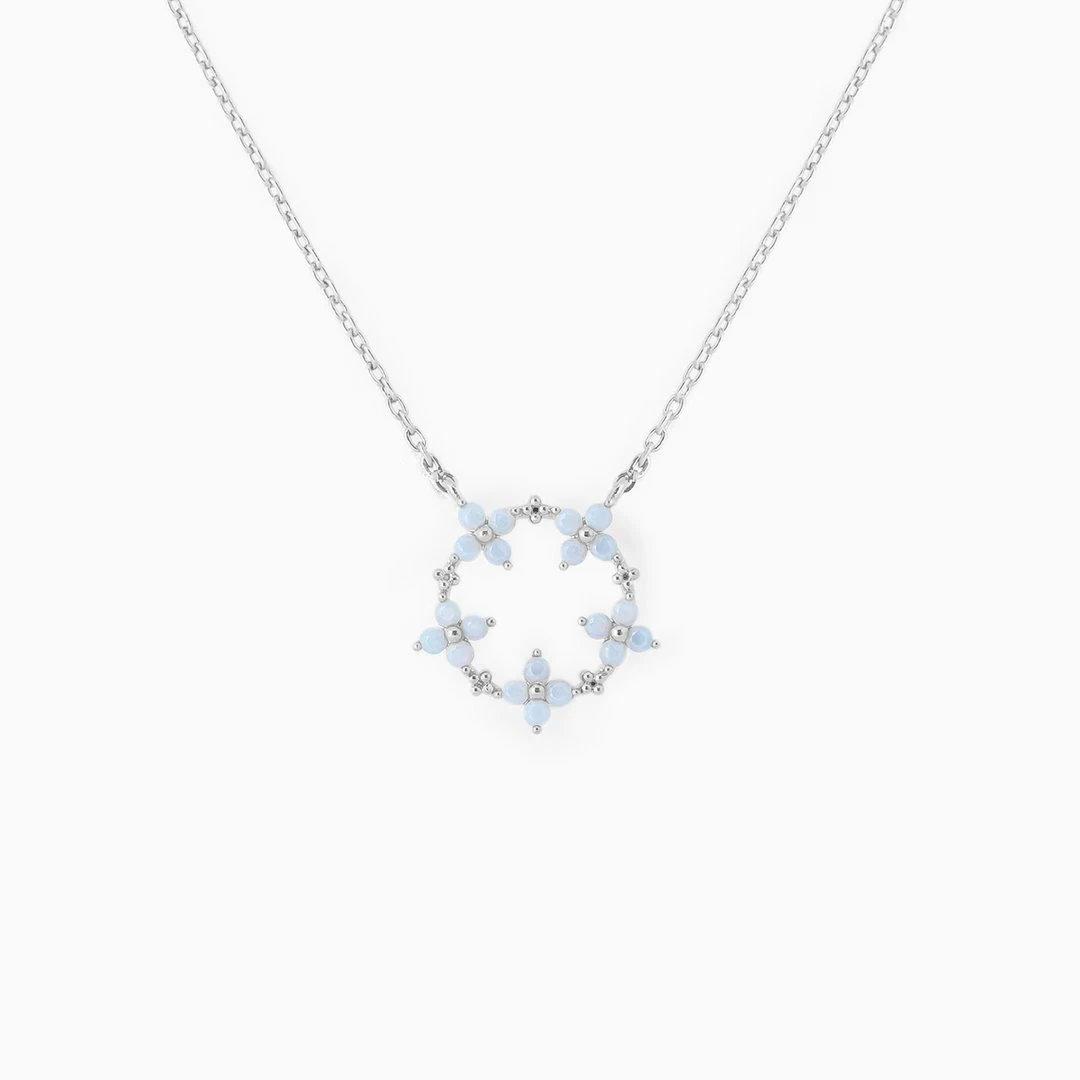 Colar com pingente de flor simples feminino Um acessório floral elegante para mulheres, perfeito para uso diário. Realce sua beleza com simplicidade. — foto 11