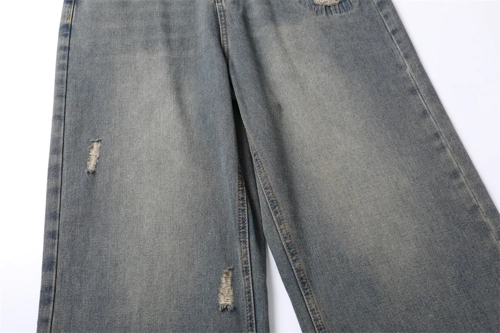 Title 7, Mens Fashion Holes Patch Jeans. Stylish and co...