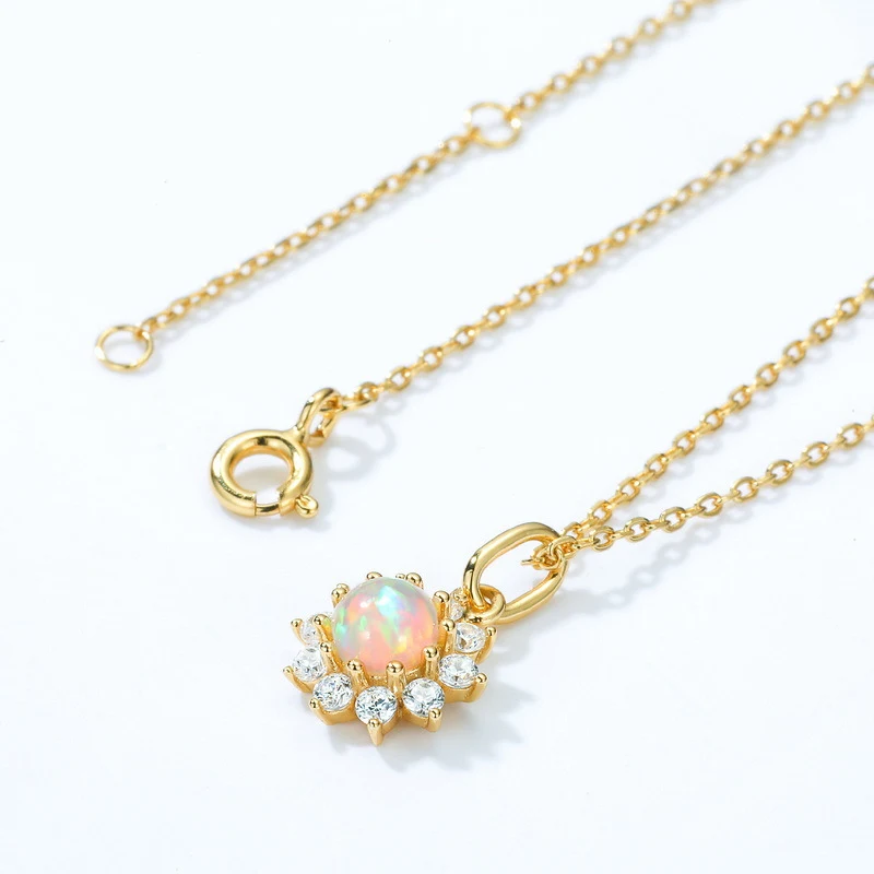 Title 3, Colar Sol Luxo Acessível Prata S925 Feminino Es...