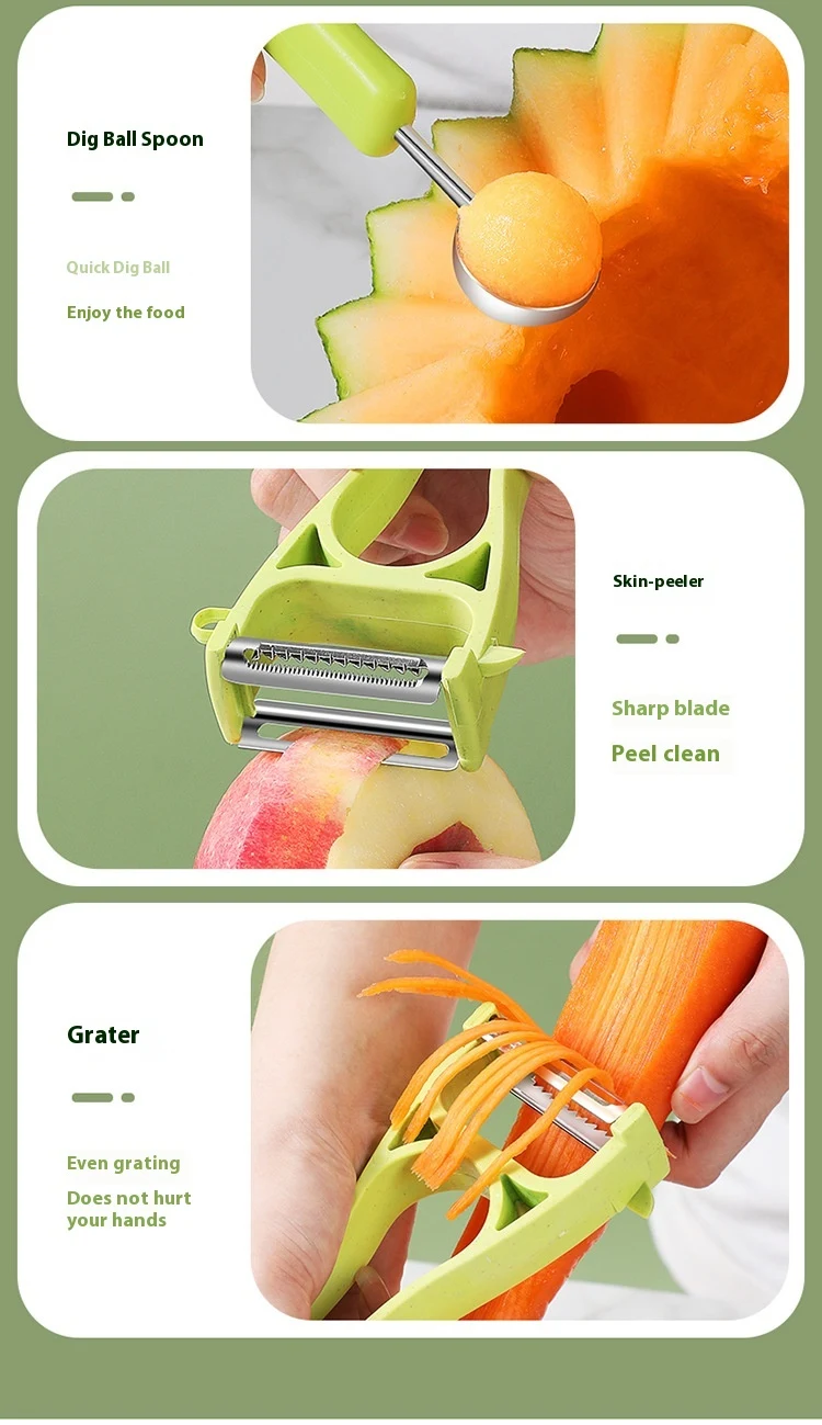 Title 15, New Six-in-One Fruit Tool Set Make fruit prepar...