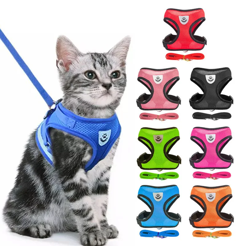 Title 2, Cat Harness Adjustable Vest Walking Traction Ro...