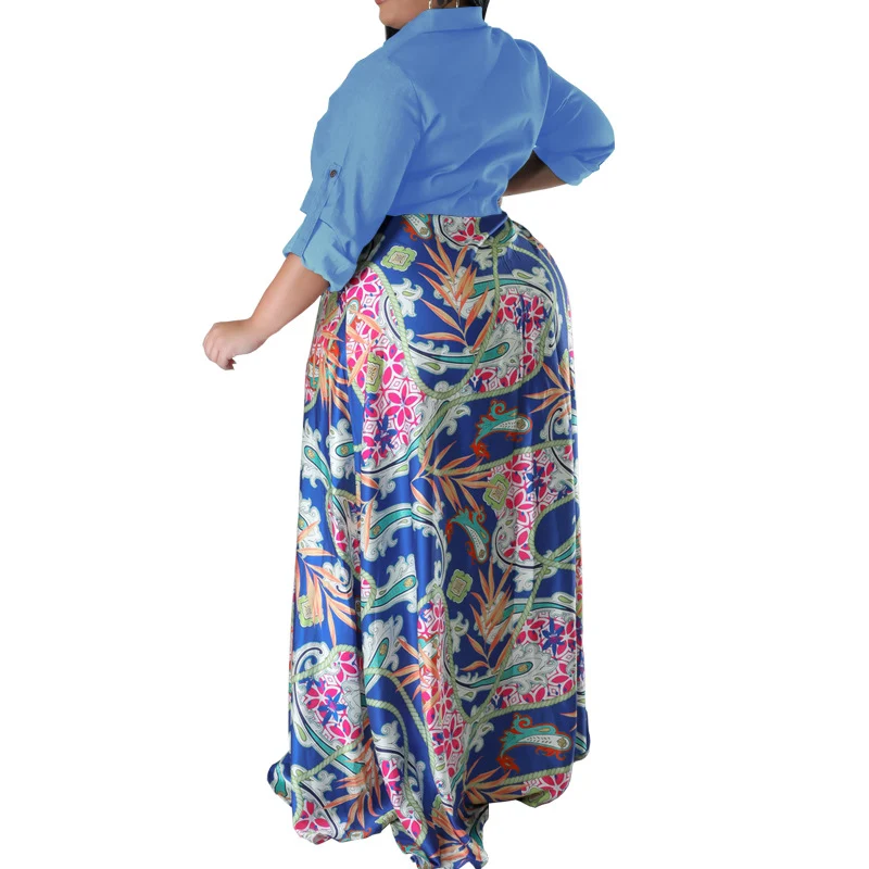 Title 5, Autumn Open Chest Collar Long Sleeve Dress