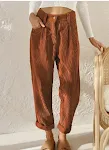 New Women's High Waist Solid Color Corduroy Casual Pants, Comfortable and Stylish for Everyday Wear, A Wardrobe Essentia — photo 23