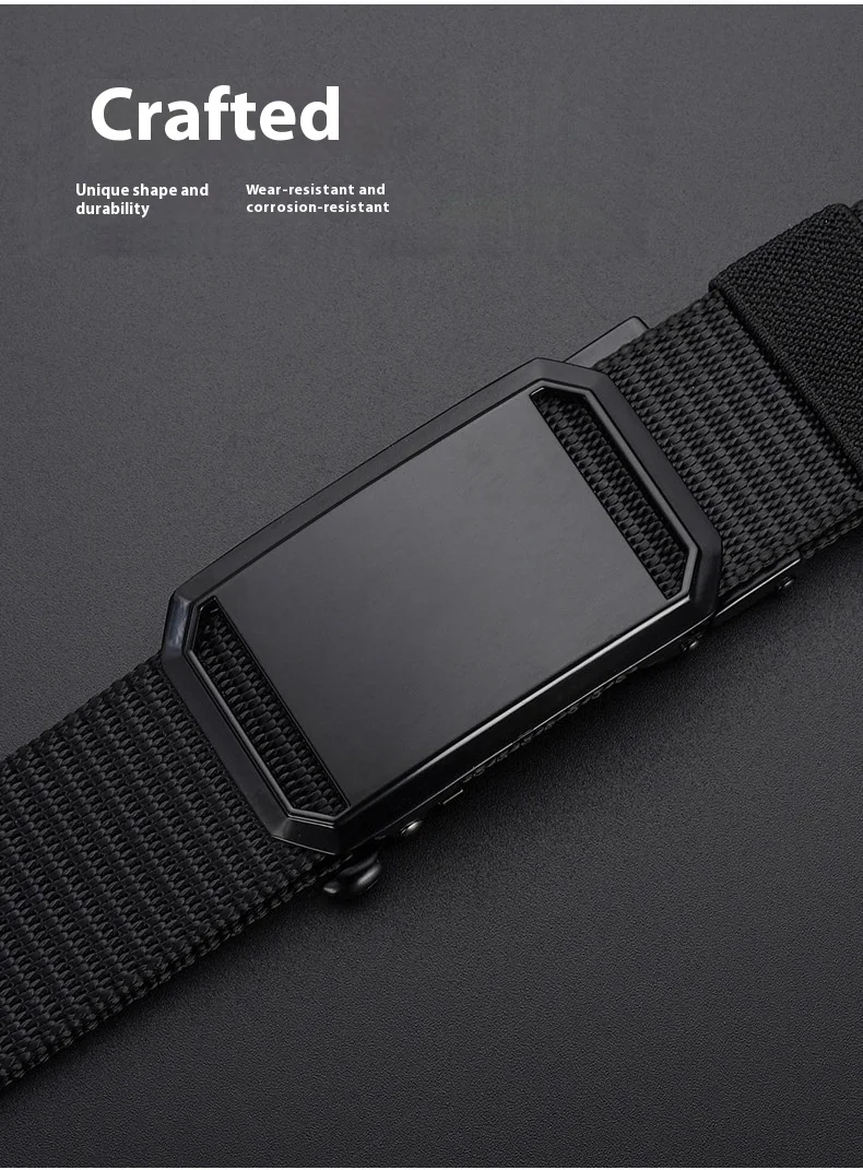 Men's Toothless Automatic Buckle Canvas Belt Effortless adjustment and all-day comfort Stylish and durable design Perfec — photo 20