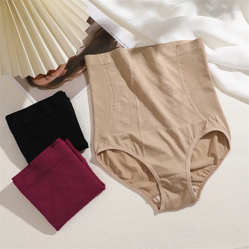 Title 2, Naadloze slip met hoge taille en plooien postpa...
