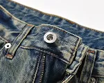 Verbleekte gele jeans voor heren Casual en comfortabel Washed look voor een moderne uitstraling Perfect voor dagelijks gebruik Lichtgewicht en ademend — foto 8