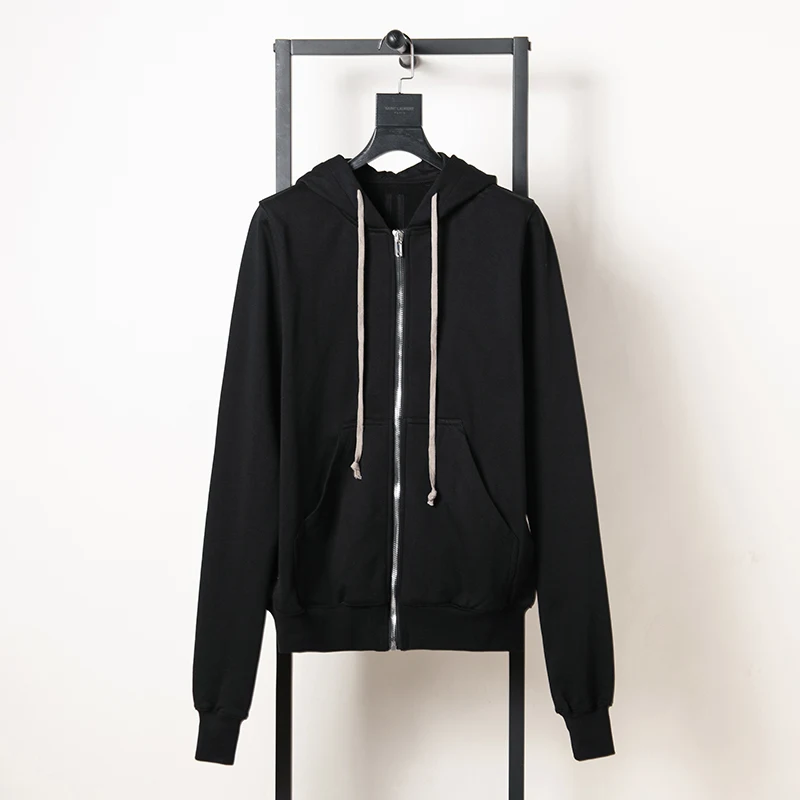 Casaco de moletom com capuz americano para homens, casual, solto e fashion. Manga longa, ideal para um visual confortável e moderno no dia a dia. — foto 5