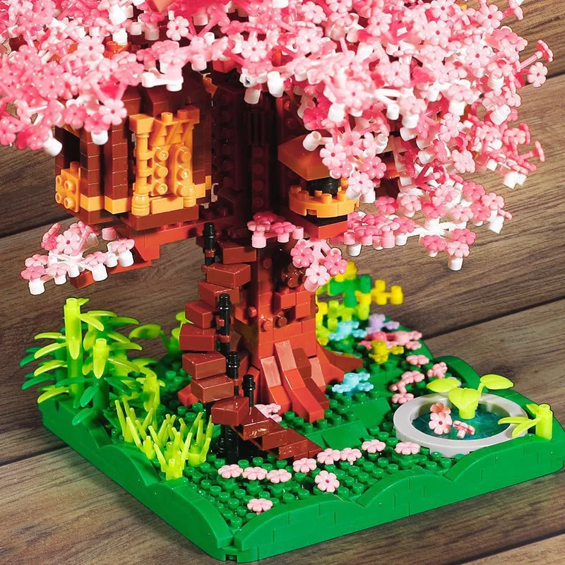 Title 5, Blocos de Construção Casa na Árvore de Flor de ...