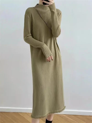 Title 11, Womens Mock Neck Sweater, Mid-Length Below-the...