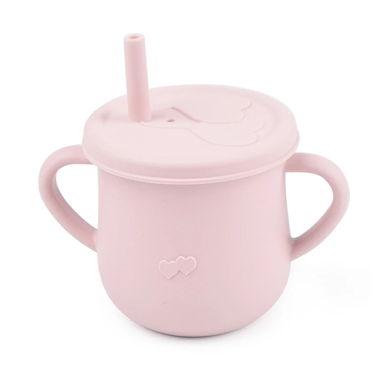 Children's Silicone Straw Drinking Cups Leakproof Baby Learning Cups Baby Training Straws Cups Spill-proof Toddler Cups — photo 9