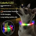 Fashion LED Pet Collar Dog. Enhance your dog's nighttime safety and visibility with bright, waterproof, USB rechargeable — photo 9