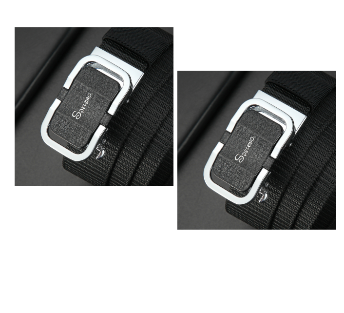 Cinto com fivela automática sem dentes, lona de nylon, para calças casuais ao ar livre, confortável, resistente e fácil de usar. — foto 6