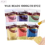 1000g Cuentas de Cera Dura para Depilación, Depilación de Brazos, Piernas, Bikini y Todo el Cuerpo. Cera Fácil de Usar y Efectiva. — foto 2