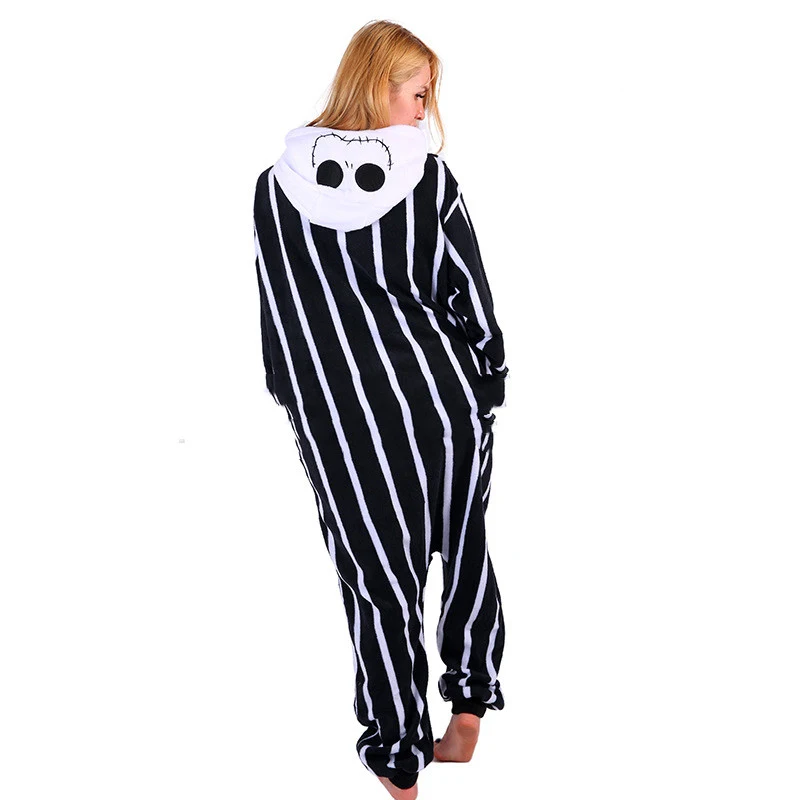 Halloween Skull Print Cartoon One-piece Pajamas — photo 2