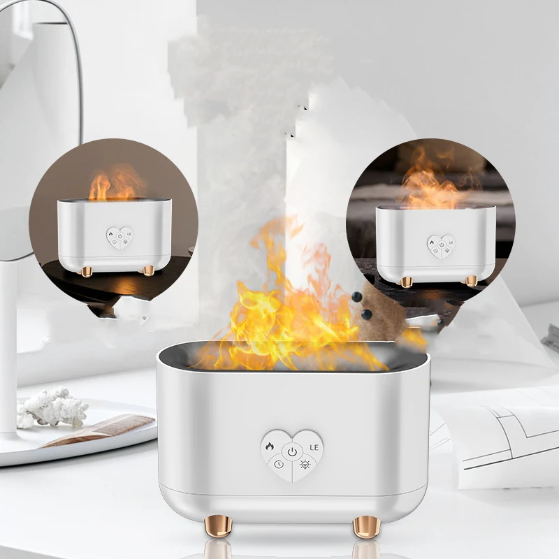 Title 5, Creativity Simulation Fire Flame Humidifier U