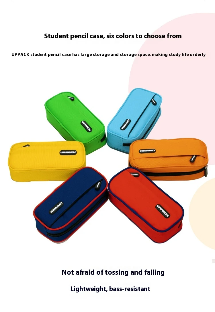 Title 4, Double Layer Pencil Case with Large Capacity an...