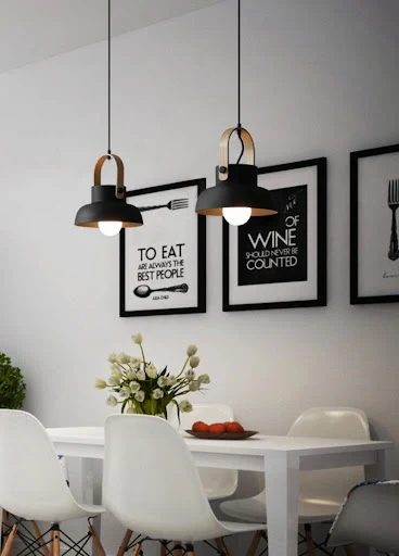 Title 4, Luminárias pendentes LED de ferro Nordic Loft p...