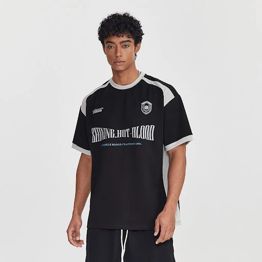 Title 21, Camiseta Esportiva Masculina Patchwork com Cont...