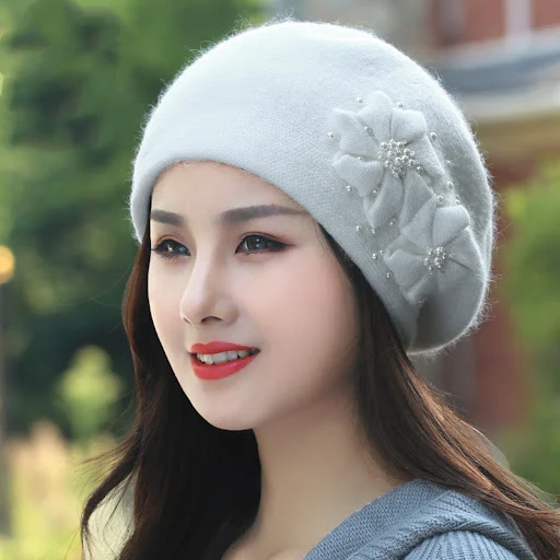 Title 4, Womens All Match Fleece Warm Rabbit Wool Beanie
