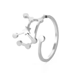 Anel de aço inoxidável personalizado universal de moda. Crie seu estilo único e expresse sua personalidade com este anel. — foto 6