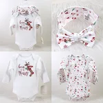 Conjunto Body Manga Longa Chapéu e Faixa para Bebê Recém-Nascido Conforto e proteção para a pele sensível do seu bebê. — foto 12