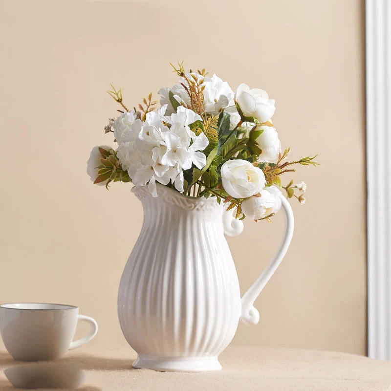 Ceramic Single Ear Modern Minimalist Living Room Flower Arrangement Desktop Floral Ornament, perfect for home or office — photo 26