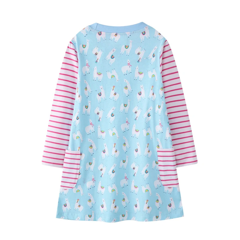 Vestido de manga larga para niñas Euro Americano con dibujos animados, ropa infantil perfecta para jugar y estar cómoda todo el día. — foto 2