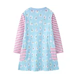 Vestido de manga larga para niñas Euro Americano con dibujos animados, ropa infantil perfecta para jugar y estar cómoda todo el día. — foto 2