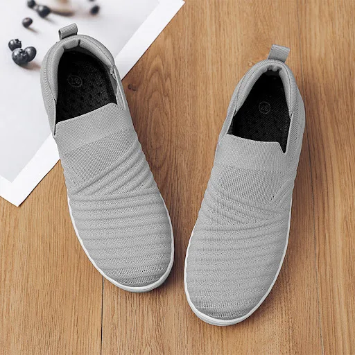 Title 2, Breathable Slip-on Shoes with Platform, Mesh Su...