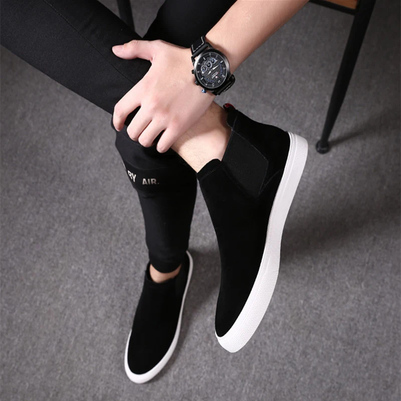 Men's High-Top Chelsea Boots Genuine Leather Stylish and comfortable boots for everyday wear and special occasions Durab — photo 6