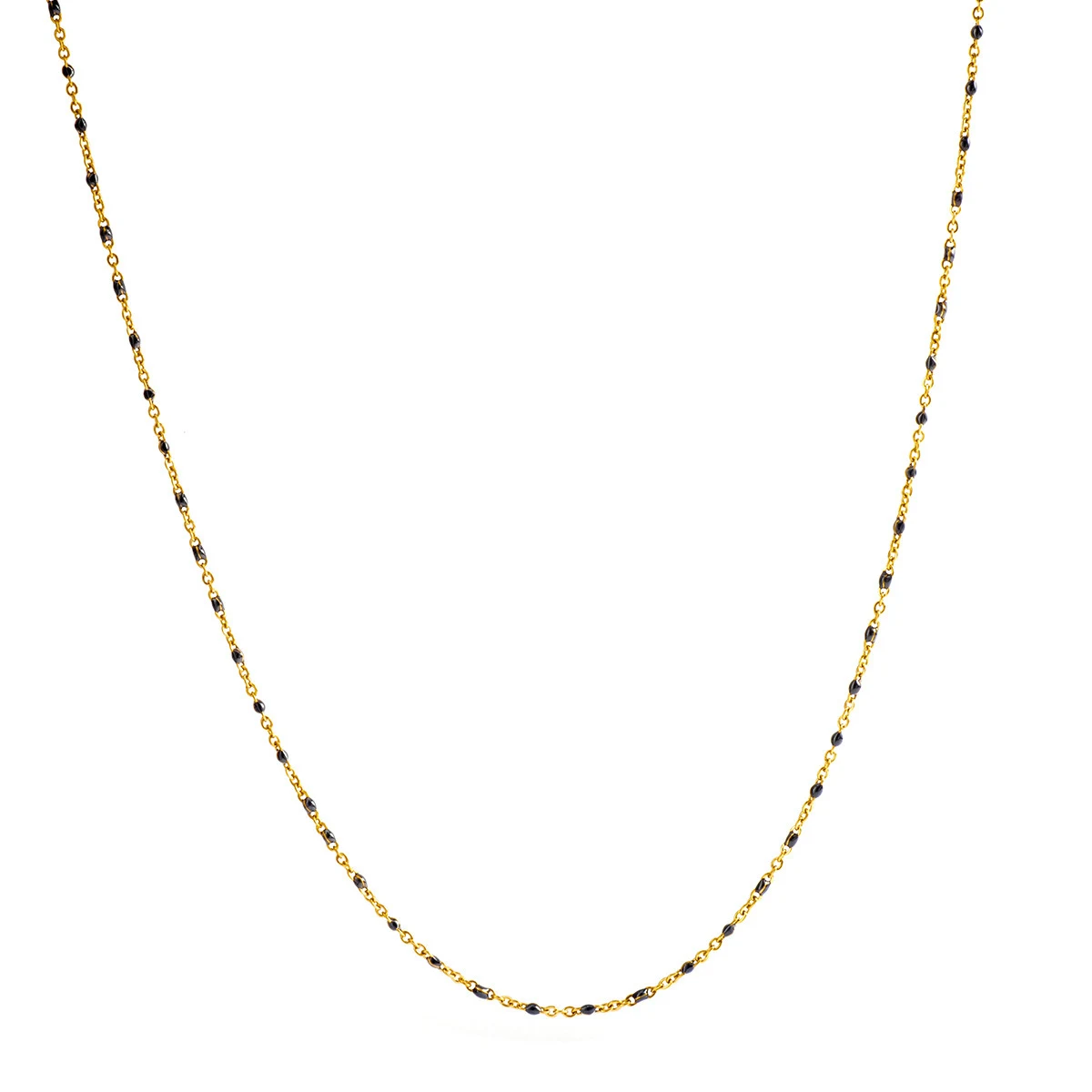 Colar feminino elegante com pingente oval com efeito de óleo, multicamadas, um acessório charmoso para realçar sua beleza e estilo. — foto 5