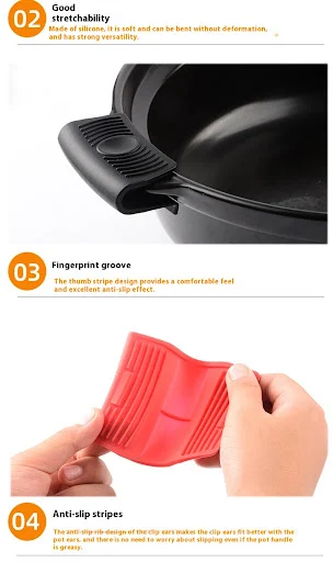 Title 4, Silicone Panhandle Set Rounded Suit, heat resis...