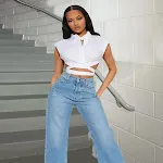 New Lace-up Trendy Shirt Top For Women Stylish and Comfortable Fit Perfect for a Modern and Fashionable Look. Elevate Yo — photo 11