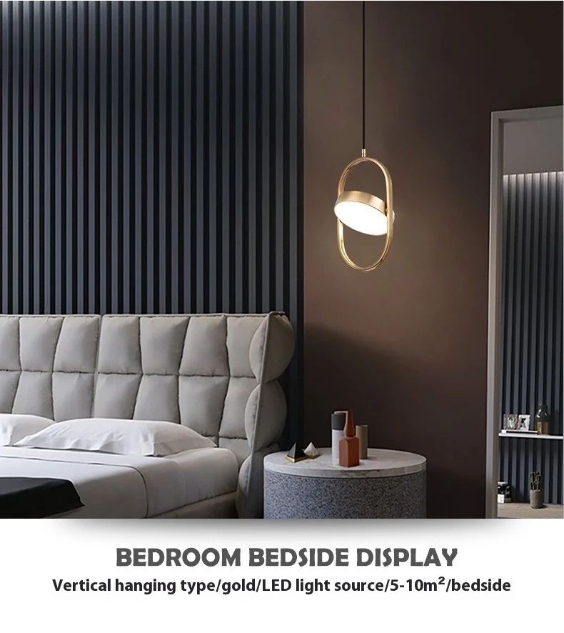 Title 1, Nordic Personalized Bedside Lamp Reversible Mag...