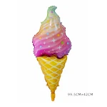 Eiscreme Aluminiumfolienballon perfekt für Partys und Geburtstage. Einfache Dekoration für eine fröhliche Atmosphäre. Großartige Geschenkidee. — foto 2