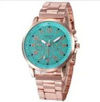 Rose gold belt mint green noodles