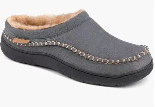 Herren Baumwoll Hausschuhe, warm gefüttert, Wildleder Optik, rutschfest, Fleece Innenfutter, Herbst Winter. — foto 7