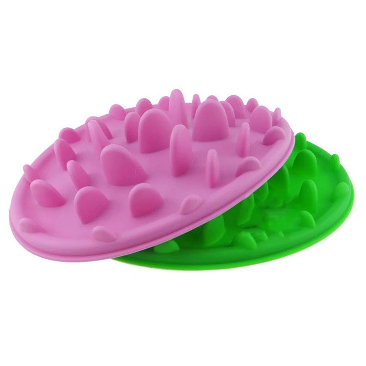 Title 2, Silicone Dog Slow Food Anti-choke Bowl Slow Fee...