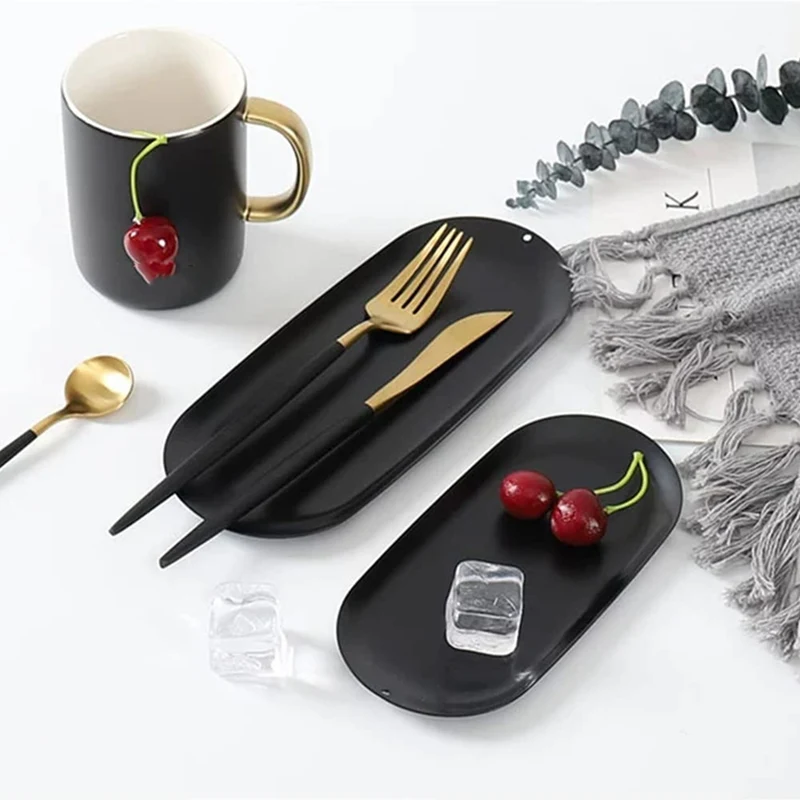 Title 2, Simple Nordic Stainless Steel Jewelry Tray Orga...