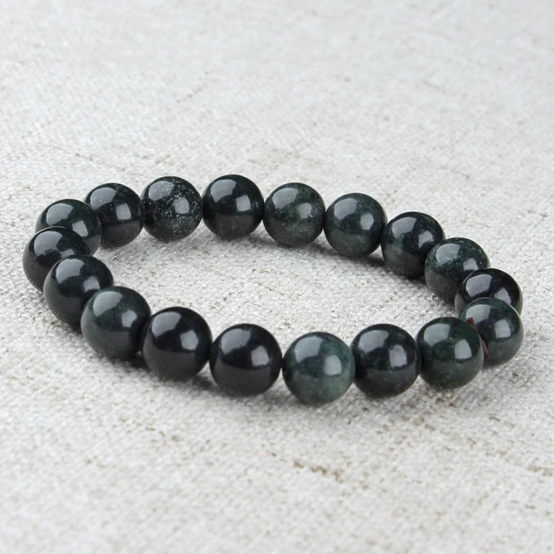 Pingente Buda Guanyin de Jade Verde Escuro Serpentina Jade Preto Verde. Paz, sorte e proteção em sua vida diária. — foto 7