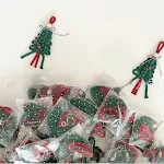 Decoração de árvore de Natal tecida à mão. Crie uma atmosfera natalina encantadora com estes enfeites e suprimentos. — foto 5