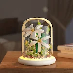 Flor de Rosa Eterna de Blocos de Construção, Brinquedo de Montagem de Partículas Pequenas, Presente e Decoração de Mesa, duradouro e criativo. — foto 26