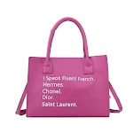 Bolsa mensageiro de ombro em PU estampada, simples e de grande capacidade, ideal para mulheres. Perfeita para uso diário e viagens. — foto 9