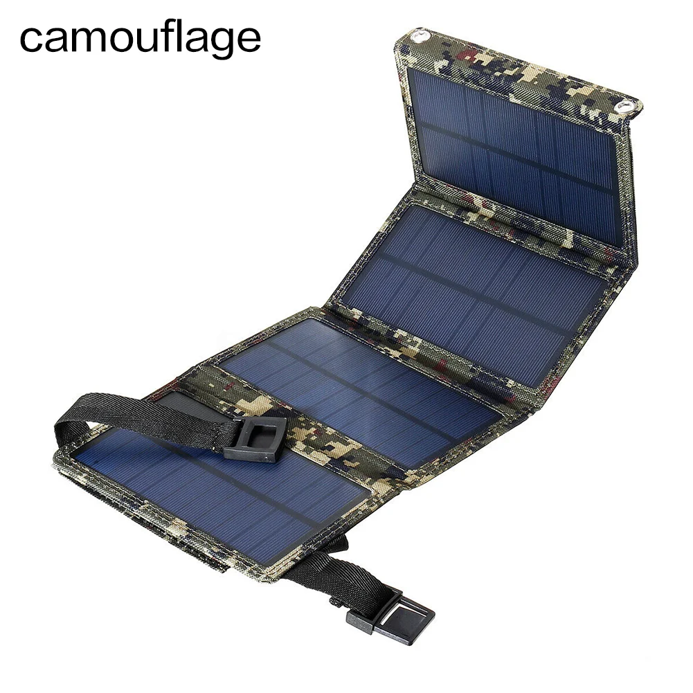 Title 5, Solar folding bag for on-the-go charging. Power...