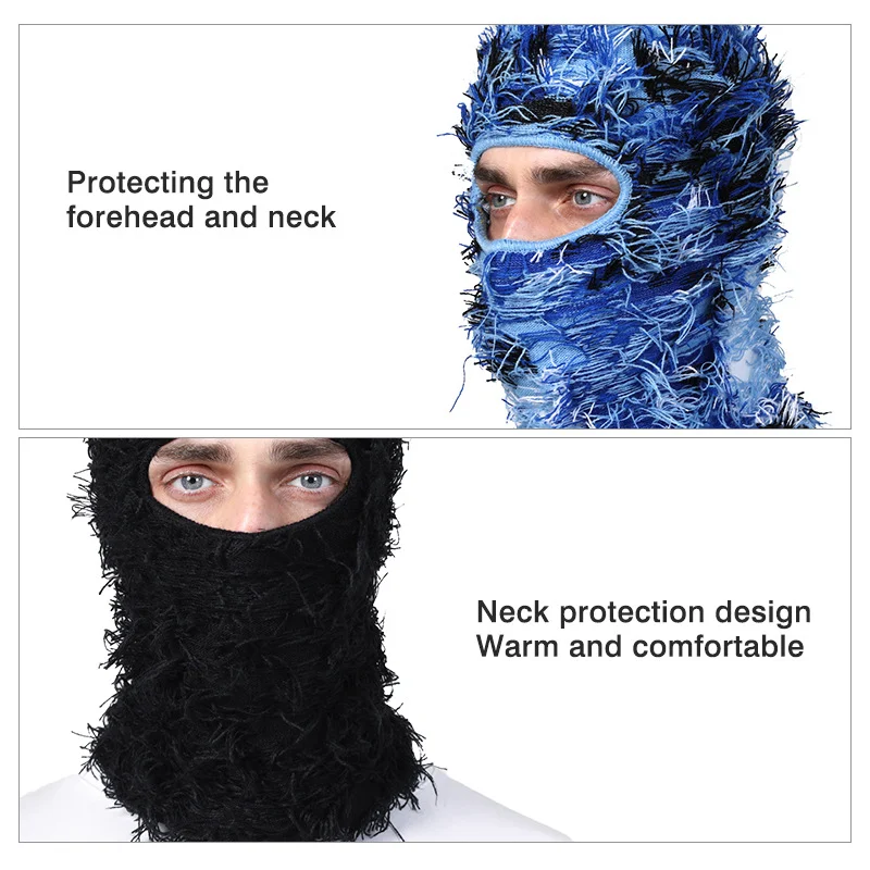 Funny Acrylic Knitted Balaclava for Men and Women Stay Warm and Amused in Winter Full Face Protection Headgear — photo 7