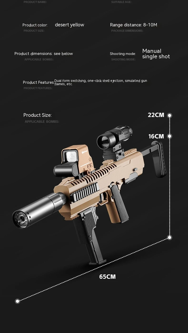 Title 9, Boys Toy Mechanical Combo Submachine Gun, a fu...
